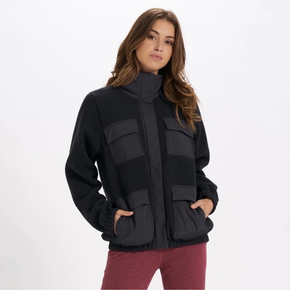 Vuori Jackets & Blazers - Vuori Utility Sherpa Jacket in Black